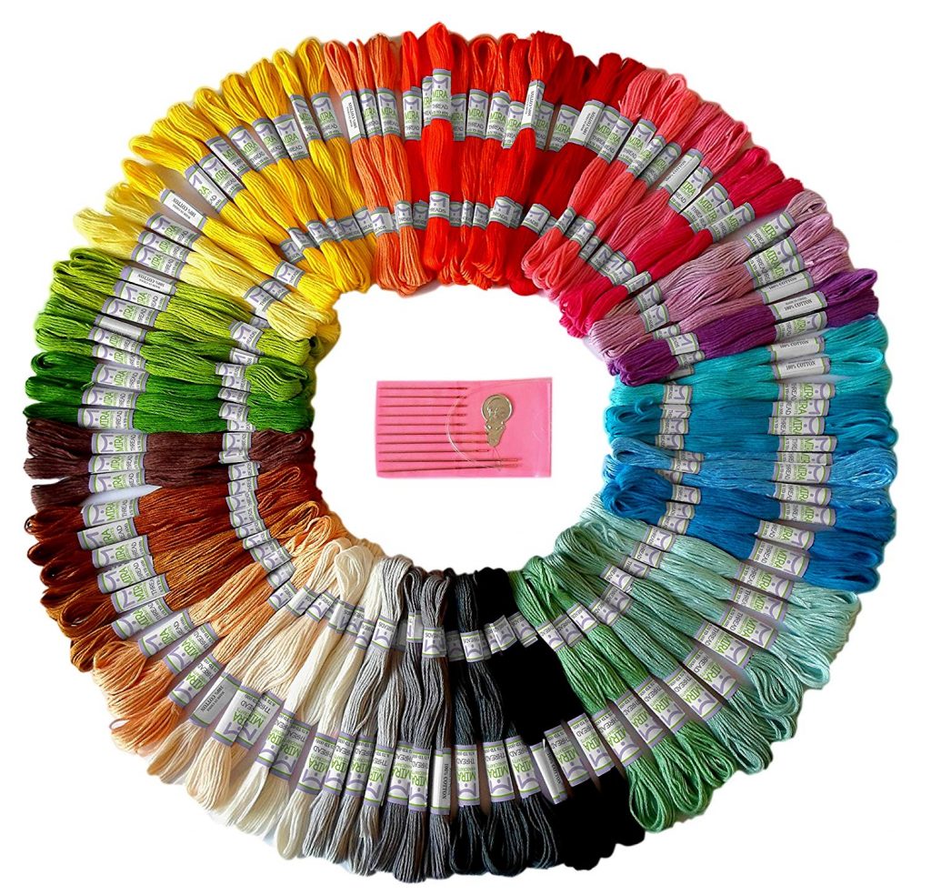 Mira HandCrafts Premium Rainbow Color Embroidery Floss