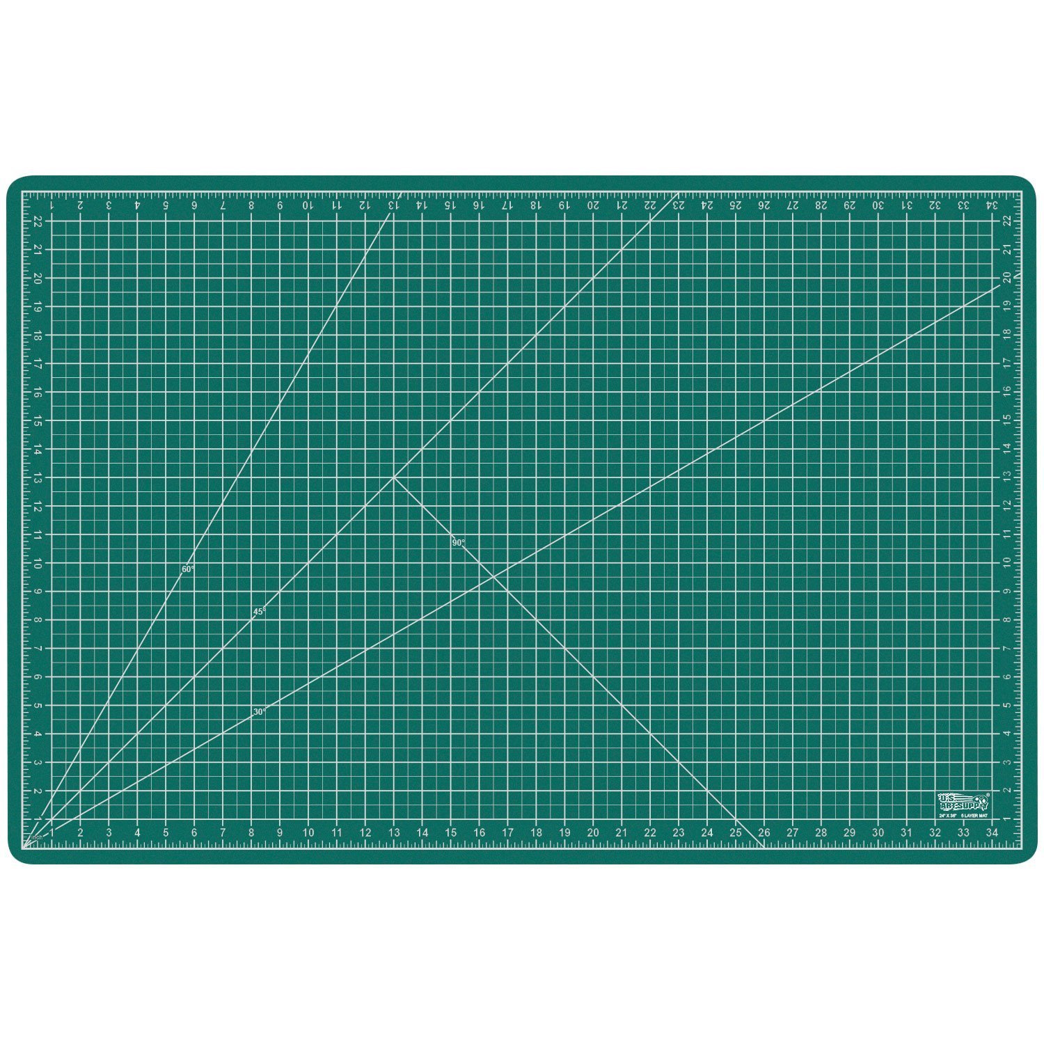 US Art Supply Professional Self-healing Double-sided Cutting Mat 
