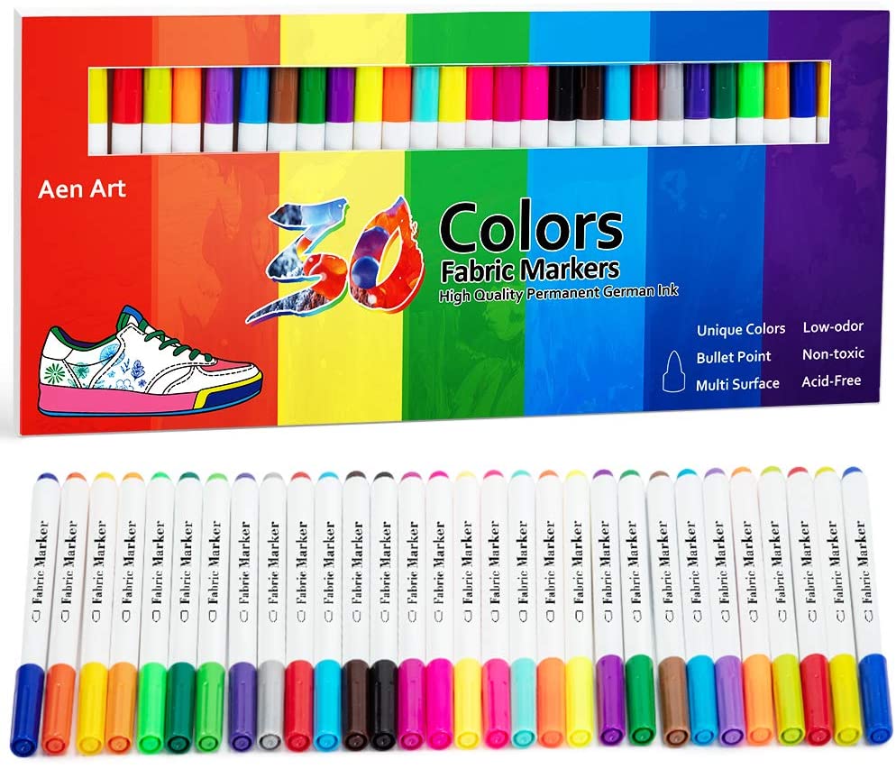 Aen Art 30 Colors Fabric Markers