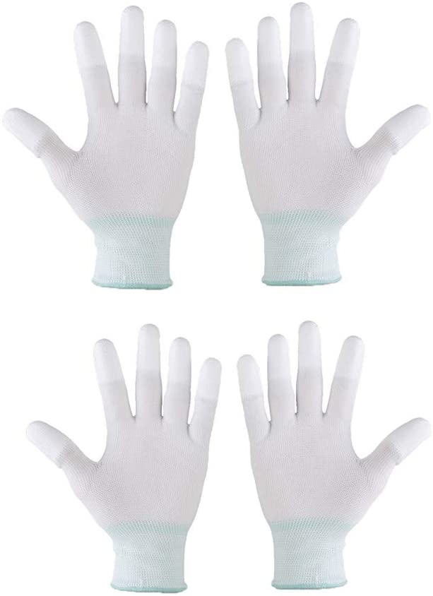 ButyYI White Nylon Quilting Gloves