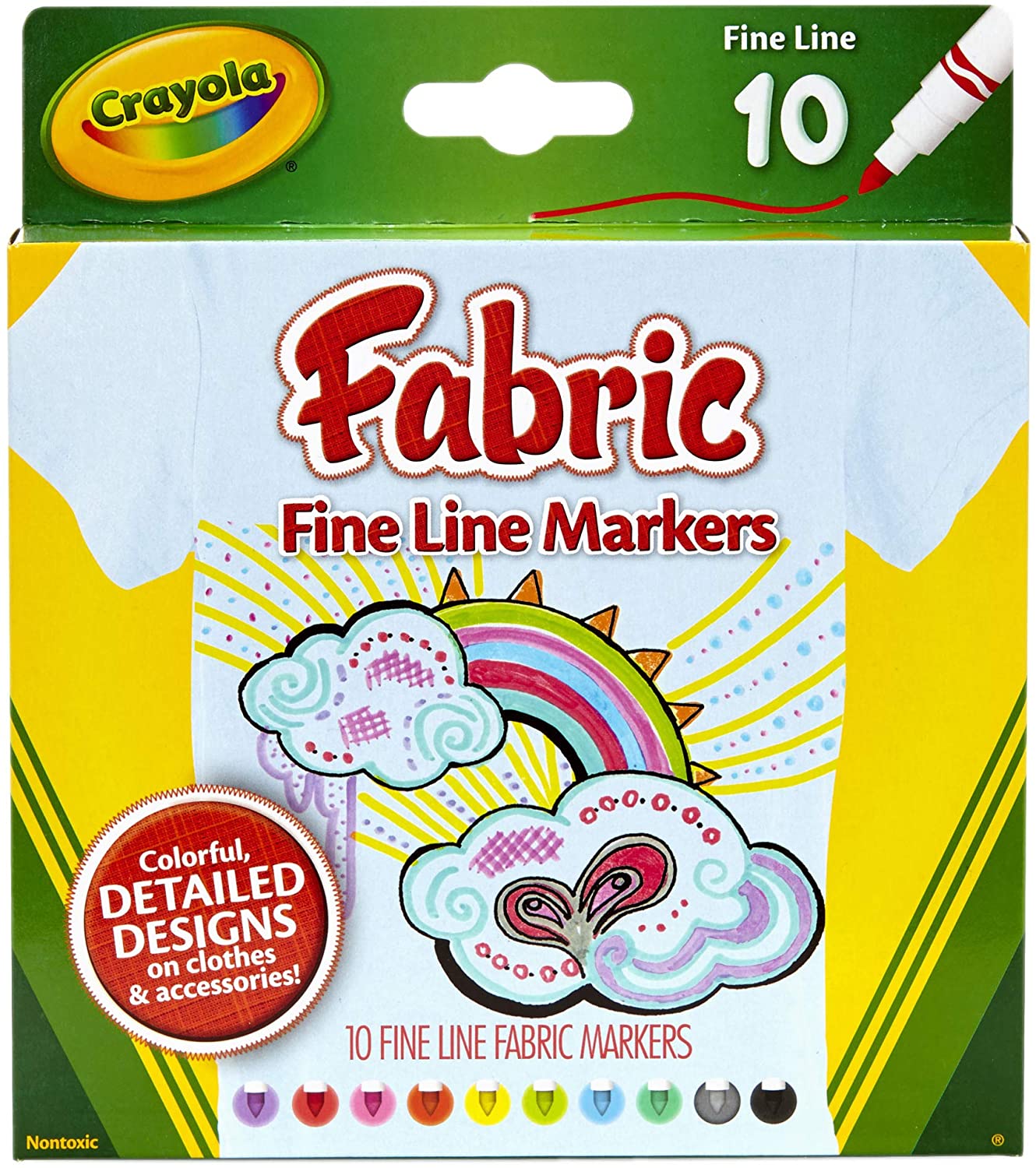 Crayola Fabric Fine Line Markers
