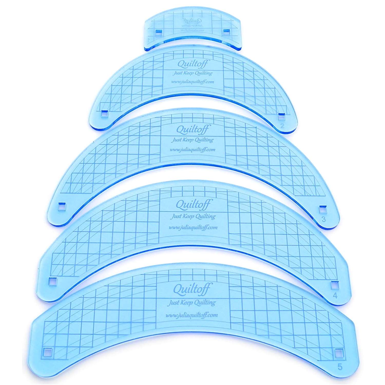 Quiltoff Curved Longarm Quilting Rulers
