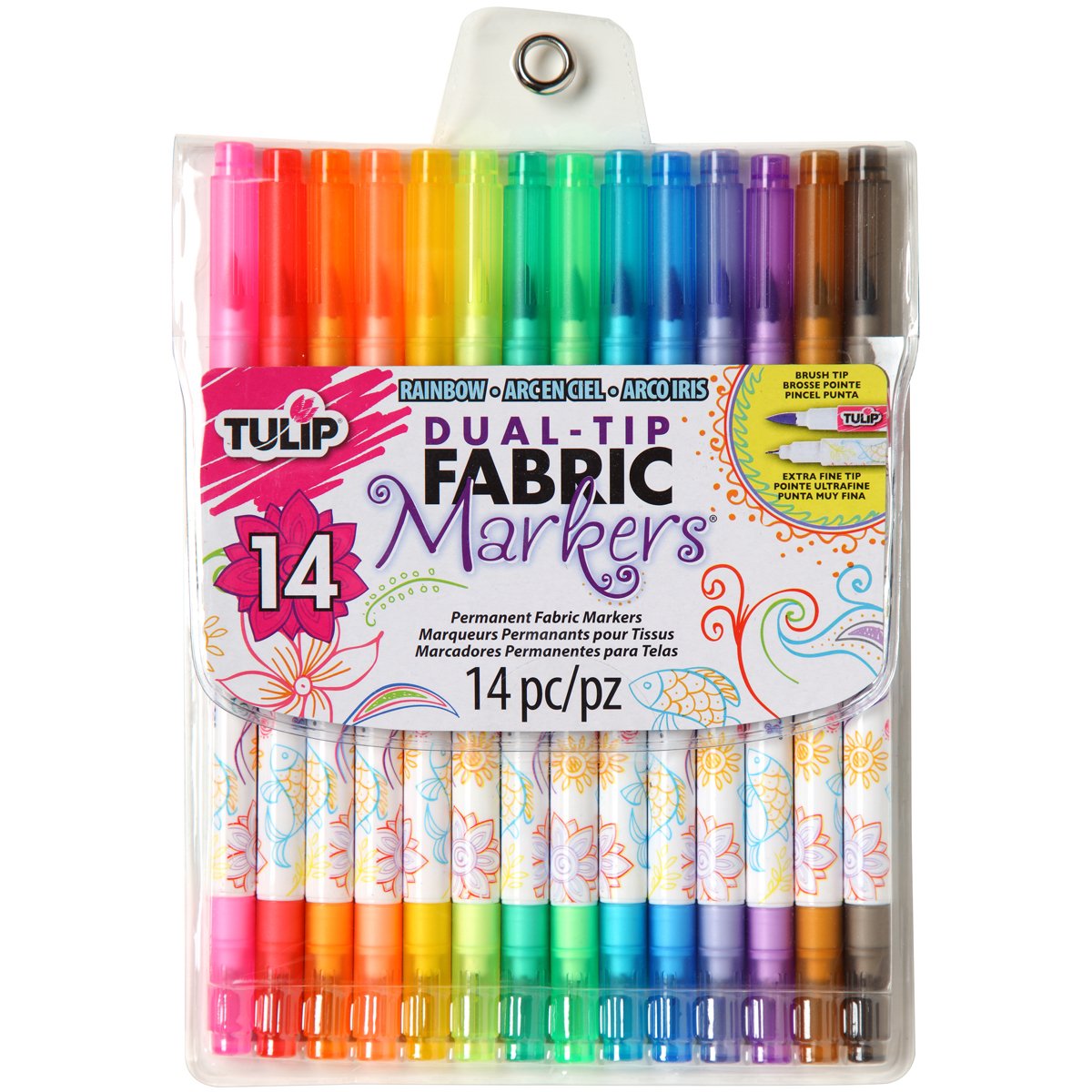 Tulip Dual Tip Fabric Markers 14 Pack