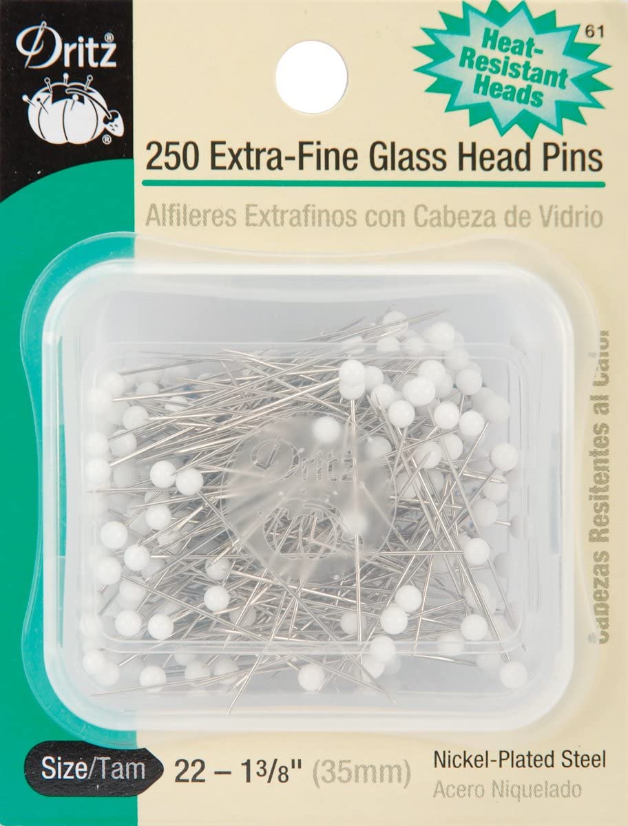Dritz Extra-Fine Glass Head Pins