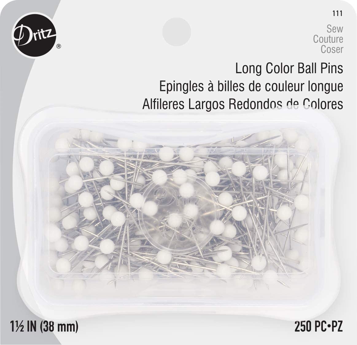 Dritz Long Color Ball Pins