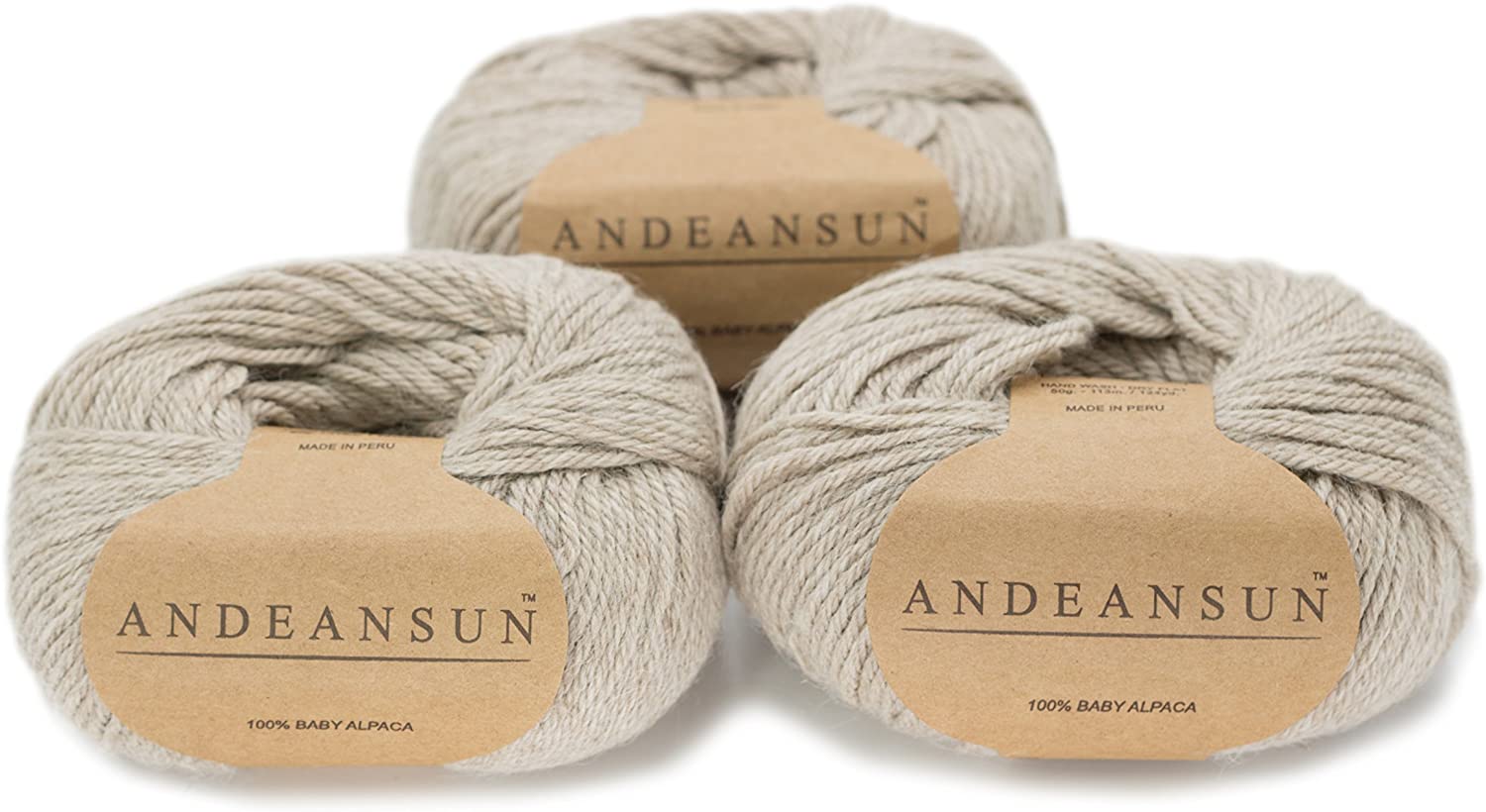 AndeanSun 100% Baby Alpaca Yarn