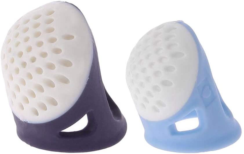 TXIN 2-Pack Silicone Sewing Thimbles