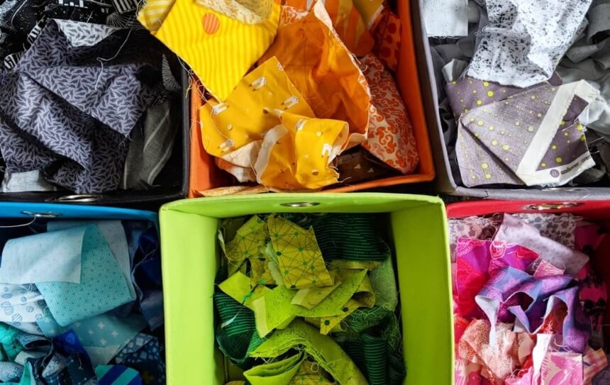 7 Ways to Organize Fabric Scraps and Tidy Up Your Sewing Space