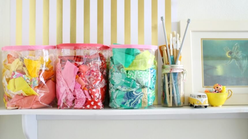 7 Ways to Organize Fabric Scraps and Tidy Up Your Sewing Space