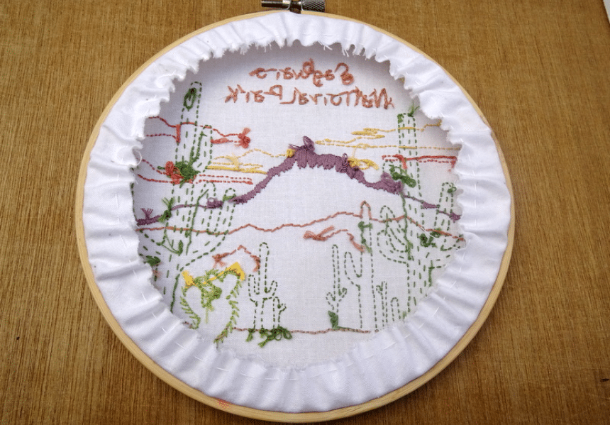How To Finish Embroidery Hoop and Make It Into a Piece of Art