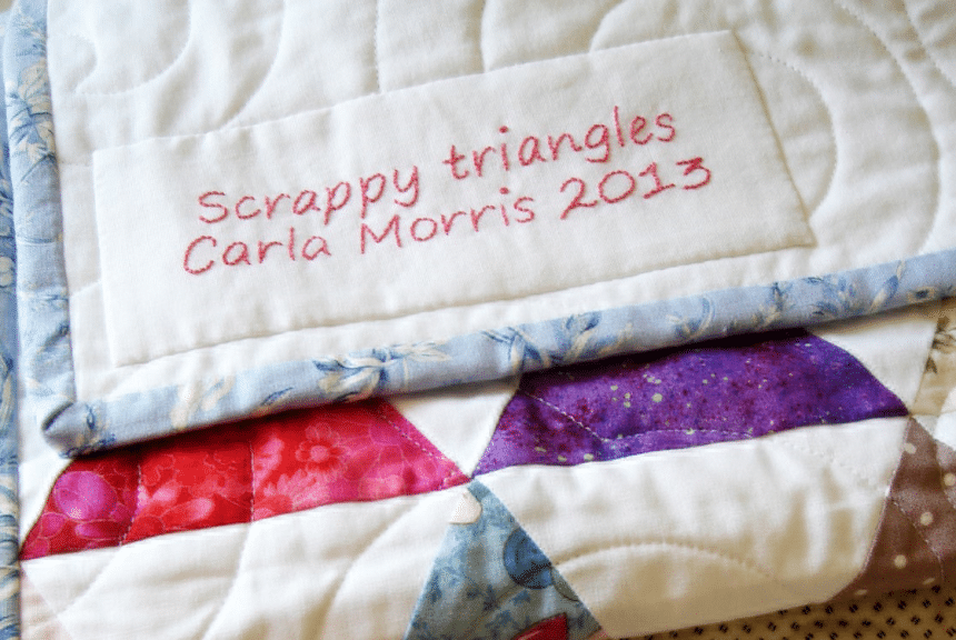 How to Make Your Own Perfect Quilt Label